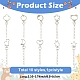 10Pcs Alloy Swivel Clasps(HJEW-YW00207)-2