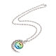 Collier de fierté arc-en-ciel(NJEW-F291-01F)-2