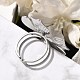 Flower Stainless Steel Open Cuff Ring for Women(RJEW-R006-03P-01)-3