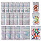 60Pcs 3 Styles Laser Plastic Resealable Bags, Holographic Rectangle Packaging Bags, Top Self Seal Pouches, Square, 10~16x6~11x0.015cm, Unilateral Thickness: 3.1 Mil(0.08mm), 20pcs/style(ABAG-TA0001-56C)