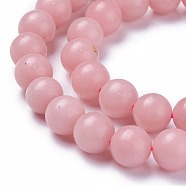 Natural Pink Opal Beads Strands, Round, 8mm, Hole: 0.8mm, about 47pcs/strand, 14.9 inch(38cm)(G-G772-01-C)