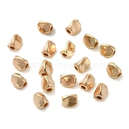 CCB Plastic BeadS, Twist, Light Gold, 5x4.5x4mm, Hole: 1.6mm(CCB-H001-02KCG)