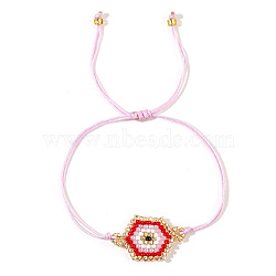 Hexagon Eye Beaded Bracelet Unisex Fashion Jewelry from Europe and America(OL1496-1)