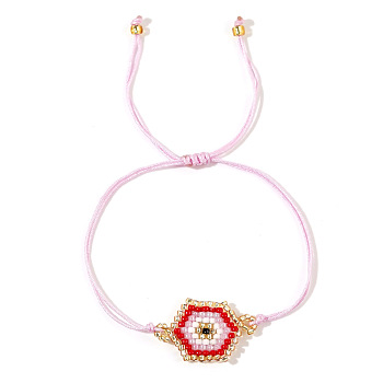 Hexagon Eye Beaded Bracelet Unisex Fashion Jewelry from Europe and America