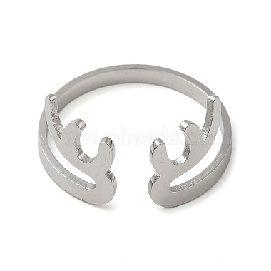 304 Stainless Steel Cuff Rings(RJEW-G299-03P)-2