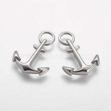 Stainless Steel Color Anchor & Helm Stainless Steel Pendants