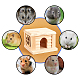 maison de hamster en bois de pin ahandmaker(DIY-GA0001-67)-6