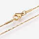304 Stainless Steel Coreana Chain Necklaces(NJEW-G313-22G)-2