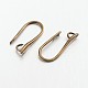 Brass Earring Hooks for Earring Designs(KK-M142-02AB-RS)-1