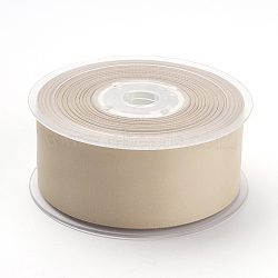 Double Face Matte Satin Ribbon, Polyester Satin Ribbon, Wheat, (1-1/2 inch)38mm, 100yards/roll(91.44m/roll)(SRIB-A013-38mm-835)