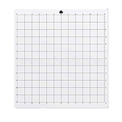 Square PVC Cutting Mat, Cutting Board, for Craft Art, White, 35.6x33cm(WG73464-09)
