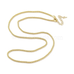 Brass Chain Necklaces Makings, Real 18K Gold Plated, 44.6x0.2cm(NJEW-L170-14G)