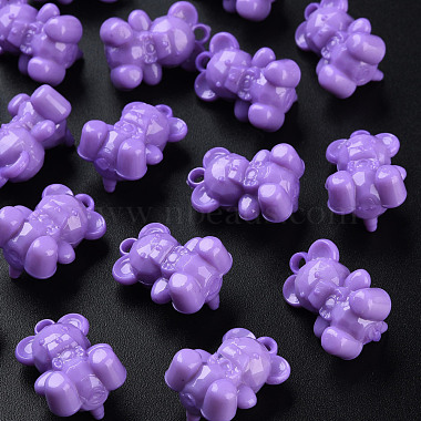 Medium Purple Bear Acrylic Pendants