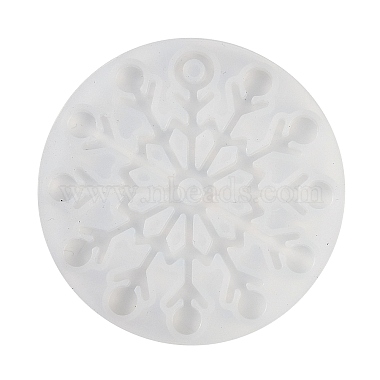 Christmas Snowflake DIY Silicone Pendant Molds(DIY-A054-01E)-2