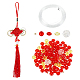arricraft 1 sac bricolage fait à la main tissage de perles gourde pendentif kit de décoration(DIY-AR0002-57)-1