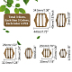 Boucles à rouleau de réglage en laiton style wadorn® 36pièces 9(FIND-WR0005-77)-2