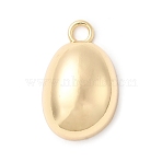 Alloy Pendantss, Long-Lasting Plated, Lead Free & Cadmium Free, Rack Plating, Oval Charm, Golden, 31.5x19.5x9.5mm, Hole: 4mm(FIND-I066-07G)