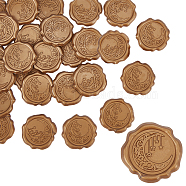 Adhesive Wax Seal Stickers, For Envelope Seal, Dark Goldenrod, 30.8x30.8x2.2mm(DIY-WH0201-05B)