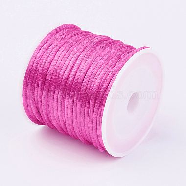 cordons en nylon satin&eacute; &agrave; queue de rat(NWIR-L006-1mm-15)-2