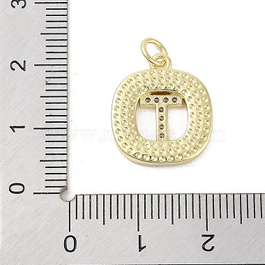 Placage de crémaillère en laiton micro pavé pendentifs en zircone cubique claire(KK-E102-33G-T)-3