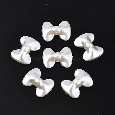 Creamy White Bowknot ABS Plastic Beads