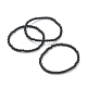 Bracelets extensibles en perles de verre rondes pour femmes adolescentes(BJEW-A117-A-21)-1
