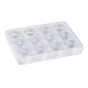(Defective Closeout Sale:Box is Cracked )Transparent Plastic Nail Art Decorations Storage Box(AJEW-XCP0002-12)-1
