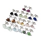 Raw Nuggets Natural Gemstone Stud Earrings(EJEW-K253-01P)-1