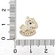 Brass Micro Pave Clear Cubic Zirconia Pendants(KK-A207-07G)-3