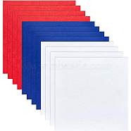 BENECREAT 30 Sheets 3 Colors Independence Day Theme Squares Felt Fabric, for Kids DIY Crafts Sewing Accessories, Mixed Color, 30x30x0.06cm, 10 sheets/color(DIY-BC0004-38)