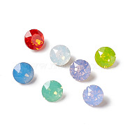 Opal Style K9 Glass Rhinestone Cabochons, Pointed Back & Back Plated, Diamond, Mixed Color, 6x4mm(RGLA-J014-A-NC)