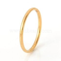 201 Stainless Steel Plain Band Rings, Golden, US Size 7 1/4(17.5mm), 1.5mm(RJEW-G107-1.5mm-7-G)