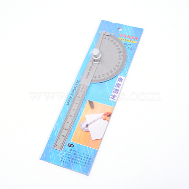 Stainless Steel Protractor Ruler(TOOL-WH0021-08)-3