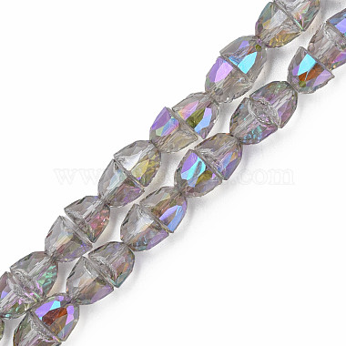 Electroplate Transparent Glass Beads Strands(EGLA-N002-35)-2