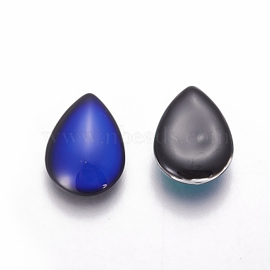 Glass Cabochons(Color will Change with Different Temperature)(GGLA-J010-01-13x18mm)-2