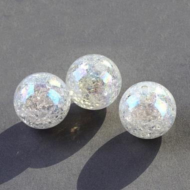 20mm Clear Round Acrylic Beads