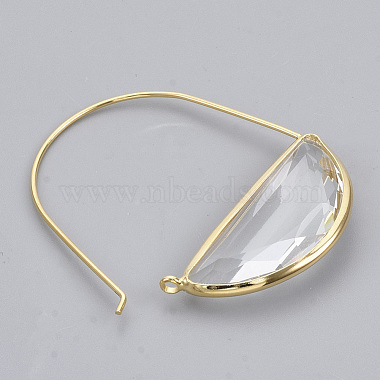 Brass Hoop Earrings(EJEW-T007-04G-02-NF)-2
