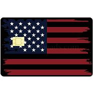 Rectangle PVC Plastic Waterproof Card Stickers, Self-adhesion Card Skin for Bank Card Decor, Flag, 186.3x137.3mm(DIY-WH0432-180)