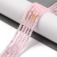 Natural Morganite Beads Strands, Faceted, Rondelle, 3x2mm, Hole: 0.8mm, about 175pcs/strand, 15.35 inch(39cm)(G-F770-D05-02)