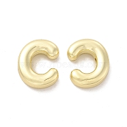 Alloy Beads, Long-Lasting Plated, Cadmium Free & Lead Free, Letter, Letter.C, 14x11.5x4.5mm, Hole: 2mm(PALLOY-E024-28C-LG)