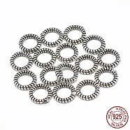 Thailand 925 Sterling Silver Linking Rings, Antique Silver, 8x1.5mm, 5mm Inner Diameter(STER-T002-27AS)