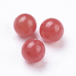 Synthetic Howlite Beads, Gemstone Sphere, Dyed, Round, Undrilled/No Hole Beads, Red, 1.8mm(G-E482-07F-1.8mm-1)