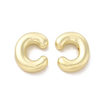 Alloy Beads, Long-Lasting Plated, Cadmium Free & Lead Free, Letter, Letter.C, 14x11.5x4.5mm, Hole: 2mm
