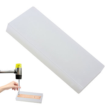 Plastic Sheets Plate, Punching Pad, Rectangle, WhiteSmoke, 200x80x25mm