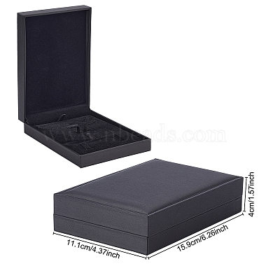 коробка для кулона из искусственной кожи(LBOX-WH0003-005)-2