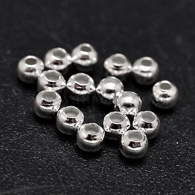 925の純銀製のビーズ(STER-F012-01B)-3