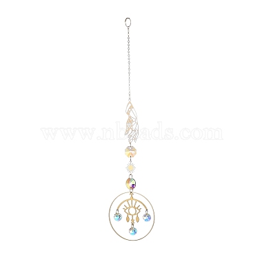 Clear Evil Eye Brass Suncatchers