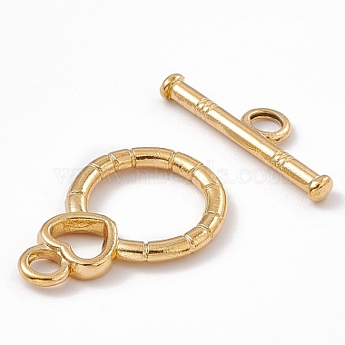 Ion Plating(IP) 304 Stainless Steel Toggle Clasps(STAS-G299-01G)-2