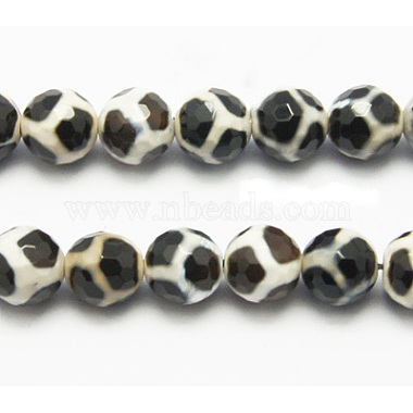 Tibetan Style Turtle Back Pattern dZi Beads(X-G-H1454-1)-3