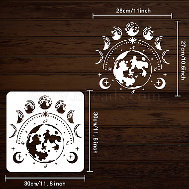 PET Hollow Out Drawing Painting Stencils(DIY-WH0391-0117)-2